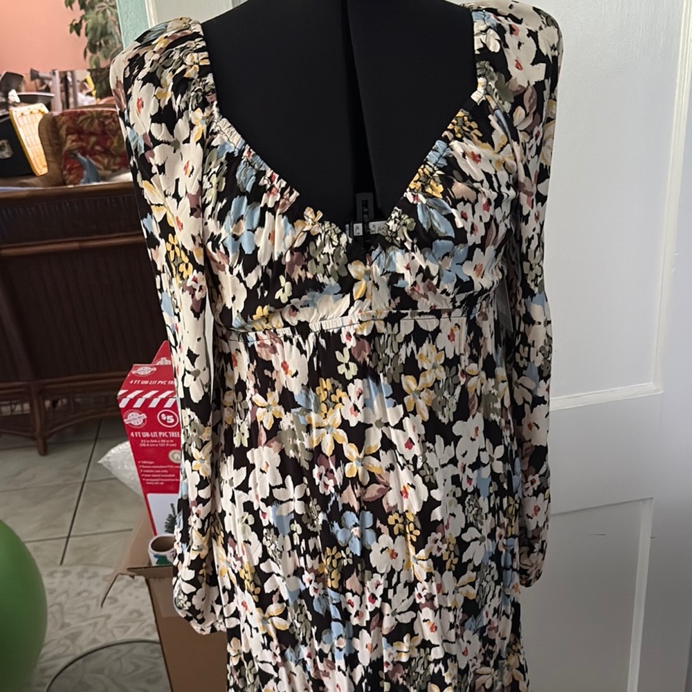 Floral Long Sleeve Dress